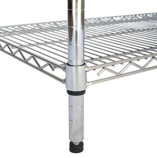 Estantería Metálica Cromada 4 Niveles – 907×457×2000 mm / 1219×457×2000 mm - Delcantomedical