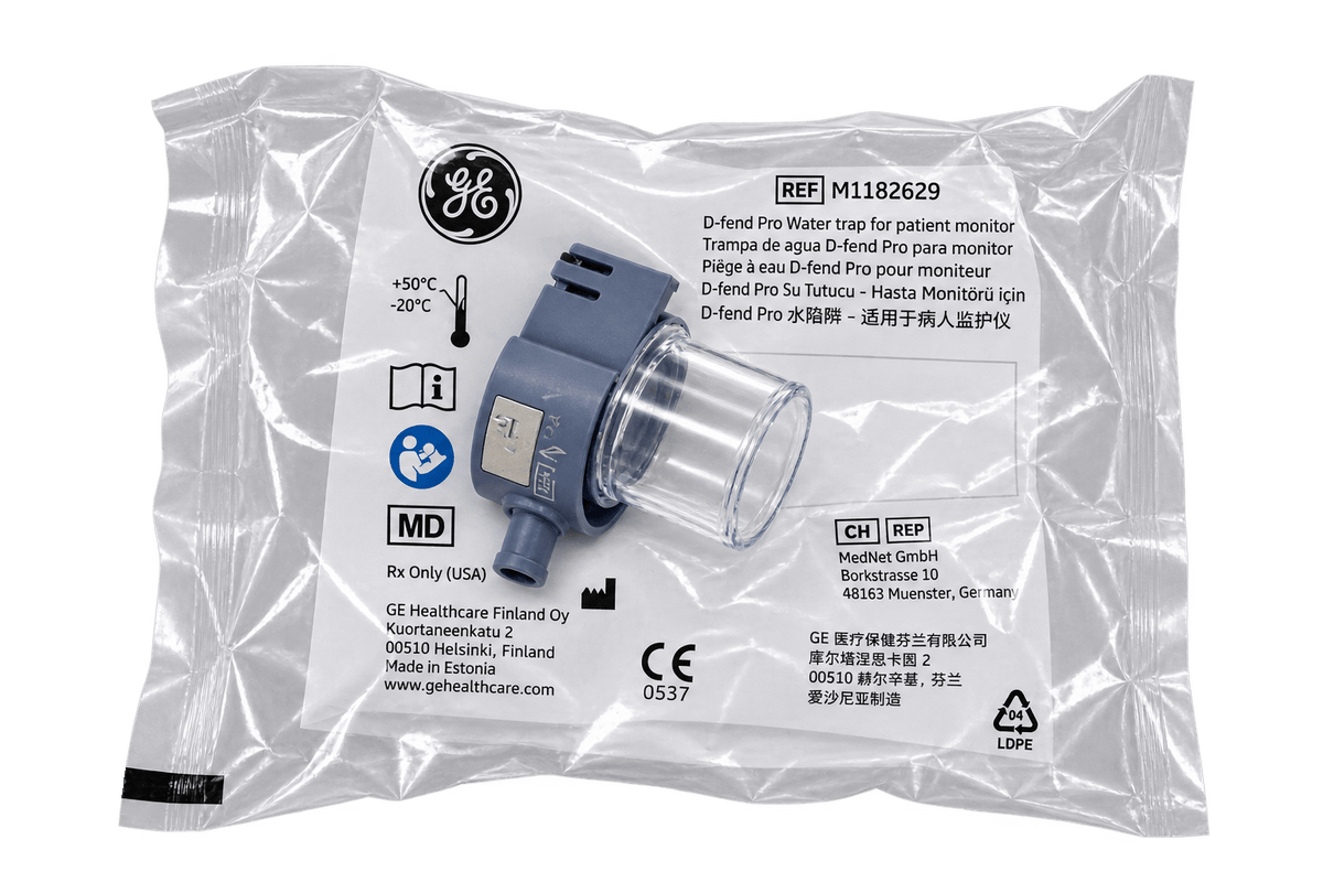 GE Healthcare D-Fend Pro M1182629 – Trampa de Agua para Monitor de Paciente - Delcantomedical