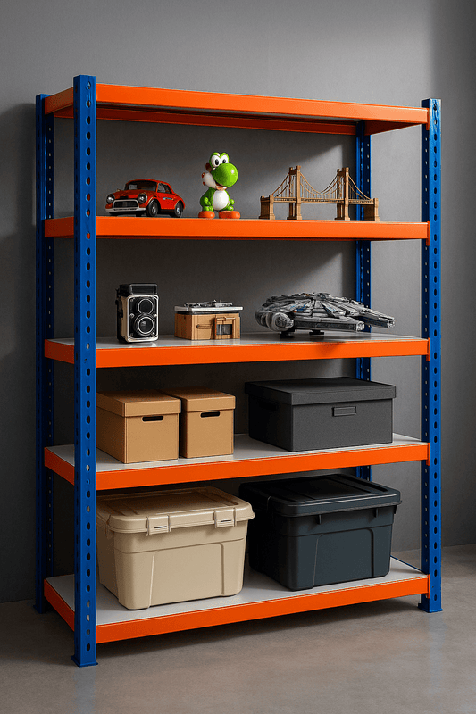 Repisa / Estantería Metálica Modular Sin Tornillos – 4 Repisas, 2000×600×2000 mm - Delcantomedical