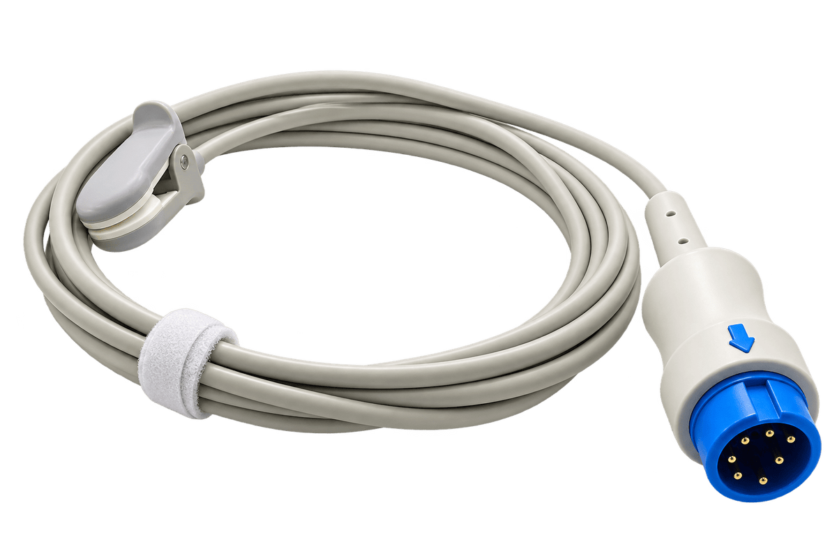 Sensor SpO₂ Reutilizable Compatible Mindray – 7 Pines, 2,5 m - Delcantomedical