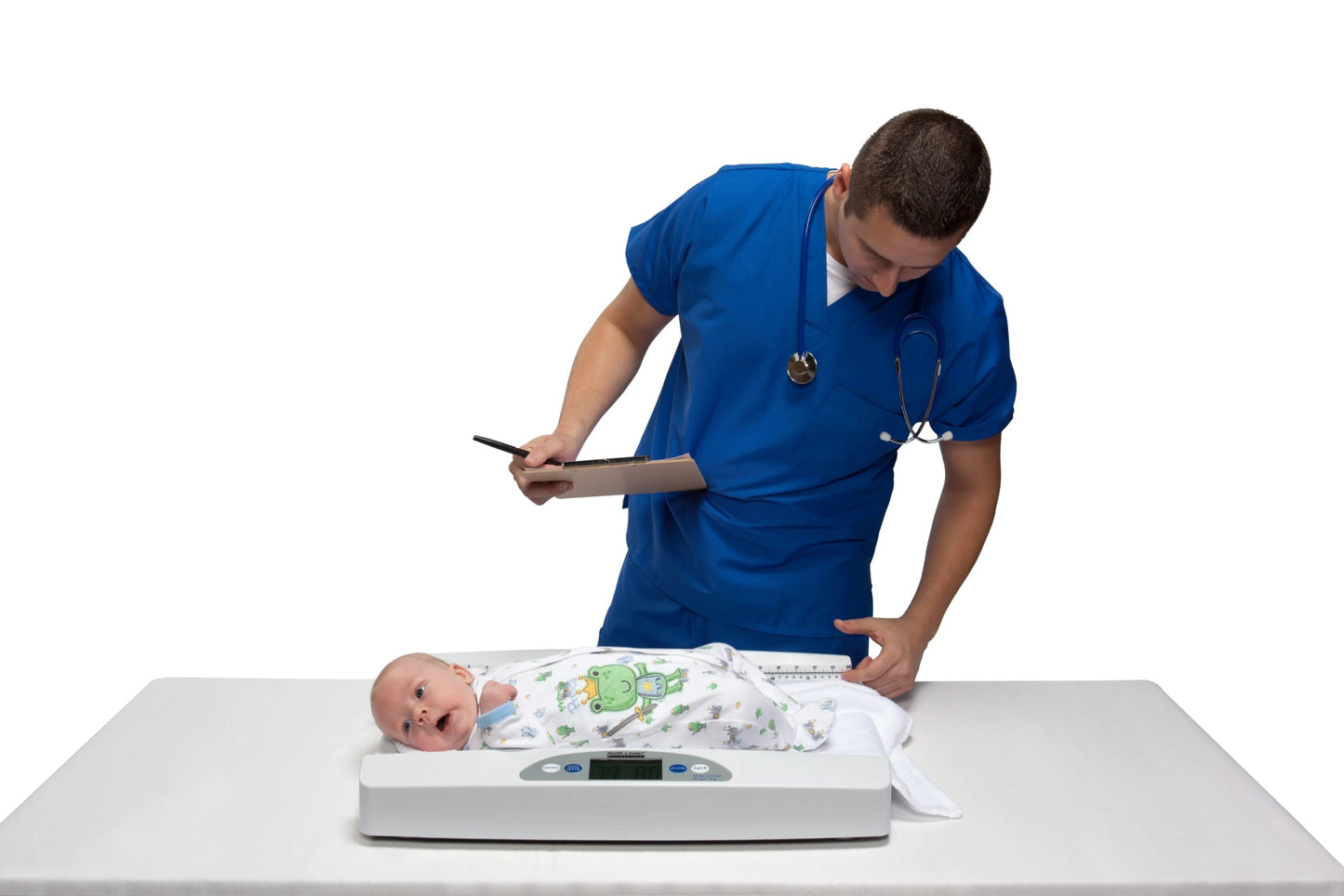 Balanza Digital con Bandeja Pediátrica y Cinta Métrica 553KL – Health o Meter - Delcantomedical