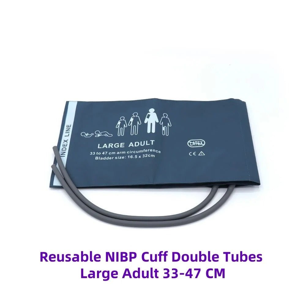 Brazalete PNI de 2 Vías Reutilizable para Monitor Multiparámetros – 6 Tamaños - Delcantomedical