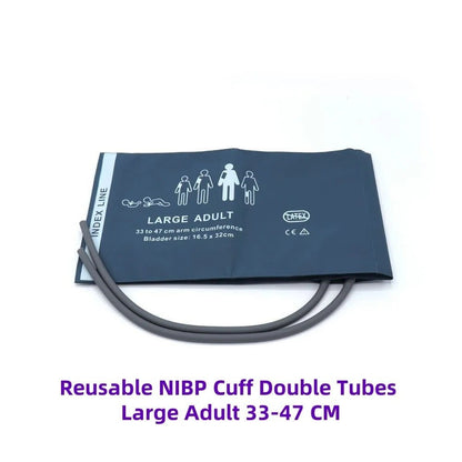 Brazalete PNI de 2 Vías Reutilizable para Monitor Multiparámetros – 6 Tamaños - Delcantomedical