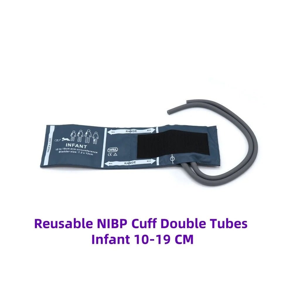 Brazalete PNI de 2 Vías Reutilizable para Monitor Multiparámetros – 6 Tamaños - Delcantomedical