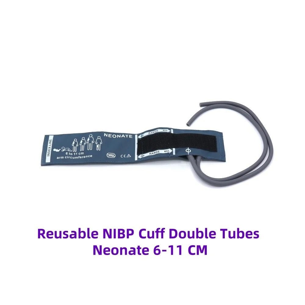 Brazalete PNI de 2 Vías Reutilizable para Monitor Multiparámetros – 6 Tamaños - Delcantomedical