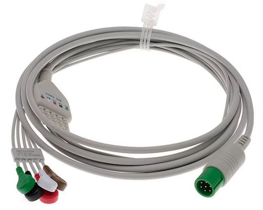 Cable ECG Original Contec 3/5 Derivaciones 7 Pines – Serie CMS - Delcantomedical