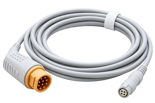 Cable IBP HP 10 Pines – Compatible para Transductor de Presión Invasiva - Delcantomedical