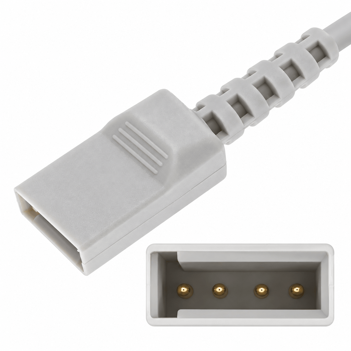 Cable IBP para Monitor Philips 12 Pines – Adaptadores de Transductor de Presión - Delcantomedical