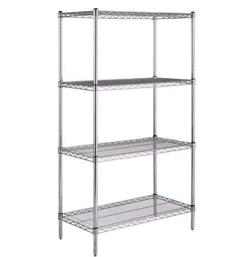 Estantería Metálica Cromada 4 Niveles – 907×457×2000 mm / 1219×457×2000 mm - Delcantomedical