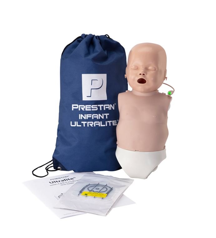 Maniquí RCP Lactante PRESTAN Ultralite con Monitor — Individual / Pack de 4 - Delcantomedical