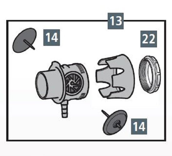 Repuesto – Soporte / Alojamiento para Bolsa Reservorio de O₂ (ref. 304 000 509) - Delcantomedical