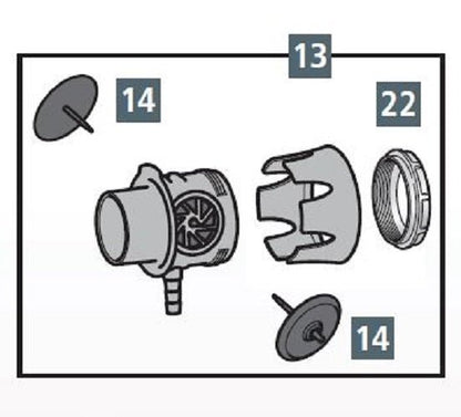 Repuesto – Soporte / Alojamiento para Bolsa Reservorio de O₂ (ref. 304 000 509) - Delcantomedical
