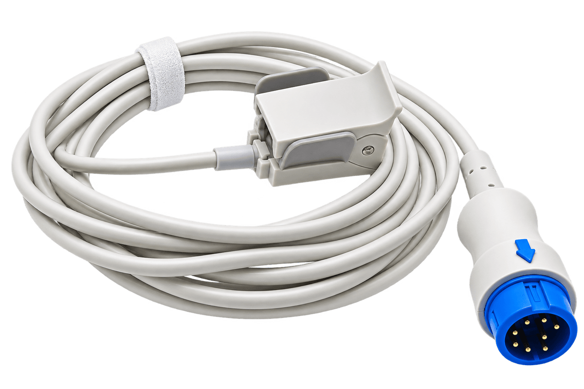 Sensor SpO₂ Reutilizable Compatible Mindray – 7 Pines, 2,5 m - Delcantomedical