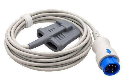 Sensor SpO₂ Reutilizable Compatible Mindray – 7 Pines, 2,5 m - Delcantomedical