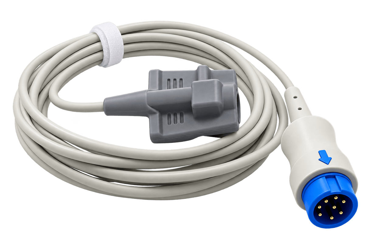 Sensor SpO₂ Reutilizable Compatible Mindray – 7 Pines, 2,5 m - Delcantomedical