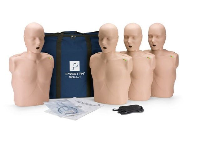 Torso Adulto RCP PRESTAN con Monitor de Ritmo de Compresiones — Unidad / Pack de 4 - Delcantomedical